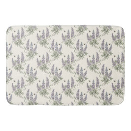 Ouderwetse Elegante Lupine & Bijen Botanisch Patro Badmat