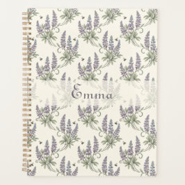 Ouderwetse Elegante Lupine & Bijen Botanisch Patro Planner