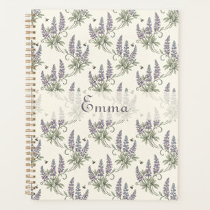 Ouderwetse Elegante Lupine & Bijen Botanisch Patro Planner