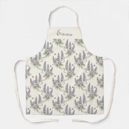 Ouderwetse Elegante Lupine & Bijen Botanisch Patro Schort