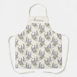 Ouderwetse Elegante Lupine & Bijen Botanisch Patro Schort