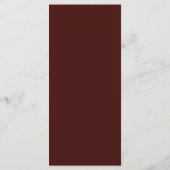 Ouderwetse Elegante Rustieke Bordeaux Typografie F Menu (Achterkant)