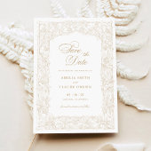 Ouderwetse Elegante Wijnranken Rand Frame Sla de D Kaart