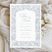 Ouderwetse Elegante Wijnranken Rand Frame Sla de D Kaart