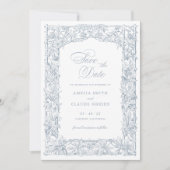 Ouderwetse Elegante Wijnranken Rand Frame Sla de D Kaart (Voorkant)