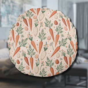 Ouderwetse Elegante Wortels met Bloesems en Klein Rond Kussen