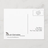 Ouderwetse elegantie perkament Quill RSVP Uitnodiging Briefkaart (Achterkant)