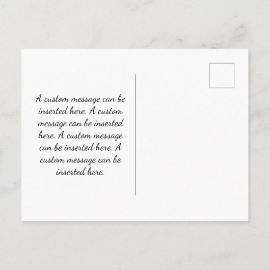 , ouderwetse fietsenweergave briefkaart (Achterkant)