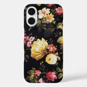 Ouderwetse Floral Fabric Hoesje-Mate iPhone Case