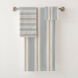 Ouderwetse Frans Blauw & Bruin - Neutrale Boerderi Bad Handdoek