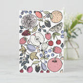 Ouderwetse fruit thema, vintage kaart (Staand voorkant)