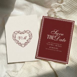 Ouderwetse Geld Chique Bourgondië Ivoor Luxe Bruil Save The Date