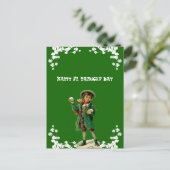 Ouderwetse Gelukkige St. Patrick's Dag Zoon, Klein Feestdagenkaart (Staand voorkant)