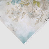 Ouderwetse gemengde techniek blauwe, roze, witte b tissuepapier (Detail)