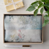 Ouderwetse gemengde techniek blauwe, roze, witte b tissuepapier (Geschenk)