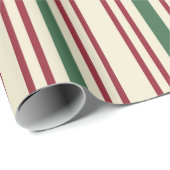 Ouderwetse gestreepte kerstverpakkings papier (Rol Hoek)