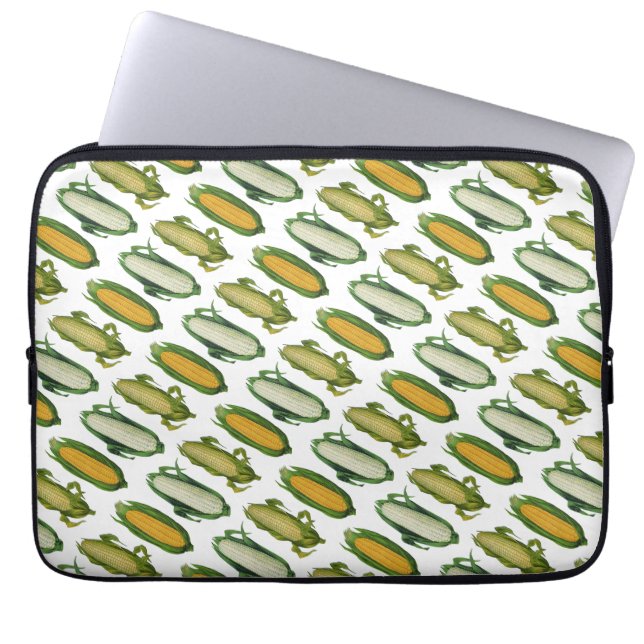 Ouderwetse Gezonde Groenten, Verse Maïs op de Kolf Laptop Sleeve (Voorkant)