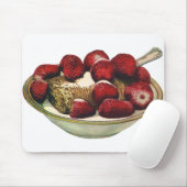 Ouderwetse Gezonde Ontbijtgranen Aardbeien Muismat (Met muis)