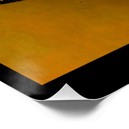 Ouderwetse Ghost Head Boo Perfect Poster (Hoek)