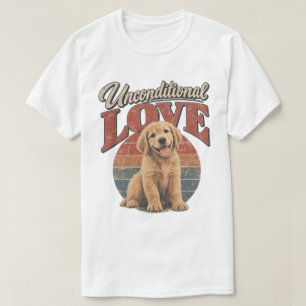 Ouderwetse Golden Retriever Onvoorwaardelijke Lief T-shirt