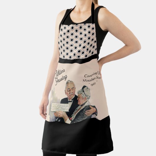 Ouderwetse Grappige Glazuur die Fouten Verbergt Pe Schort (Insitu)