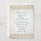 ouderwetse grensvoovernieuwing van de bruiloft kaart (Voorkant)