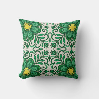 Ouderwetse groen  kussen