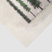 Ouderwetse groene bossen landelijke bosrijke bruil tissuepapier (Detail)