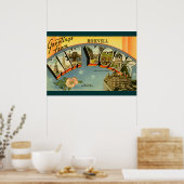 Ouderwetse groeten uit New York Poster (Keuken)