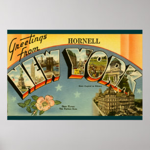 Ouderwetse groeten uit New York Poster