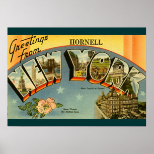 Ouderwetse groeten uit New York Poster