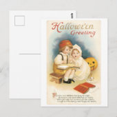 ouderwetse halloween, Boy & Girl Briefkaart (Voorkant / Achterkant)