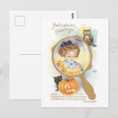 ouderwetse Halloween Briefkaart (Voorkant / Achterkant)