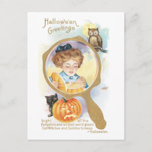 ouderwetse Halloween Briefkaart