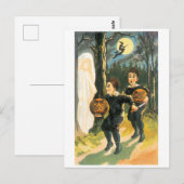 ouderwetse Halloween Briefkaart (Voorkant / Achterkant)