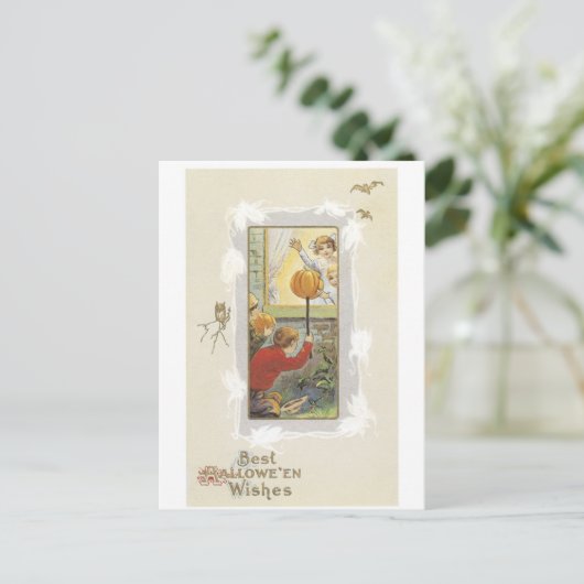 ouderwetse Halloween Briefkaart (Staand voorkant)