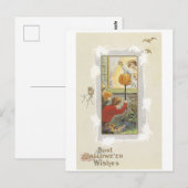 ouderwetse Halloween Briefkaart (Voorkant / Achterkant)