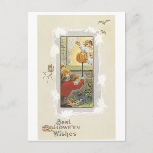 ouderwetse Halloween Briefkaart (Voorkant)