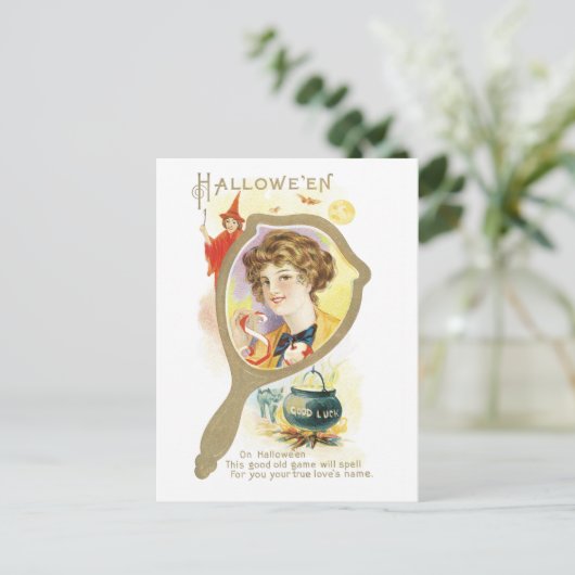 ouderwetse Halloween Briefkaart (Staand voorkant)