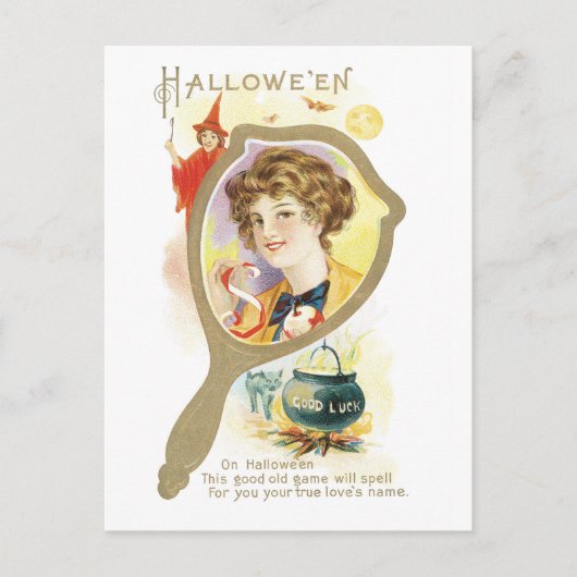 ouderwetse Halloween Briefkaart (Voorkant)