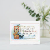 ouderwetse Halloween Briefkaart (Staand voorkant)