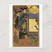 ouderwetse Halloween Briefkaart (Voorkant)