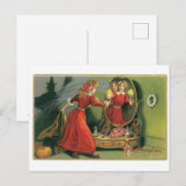 ouderwetse Halloween Briefkaart (Voorkant / Achterkant)