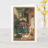 ouderwetse halloween, heks kaart (Gele Bloem)