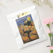 ouderwetse halloween, heks & pompoenen bedankzakje (Gezegeld)