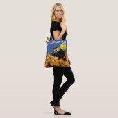 ouderwetse halloween, heks & pompoenen tote bag (Op model)