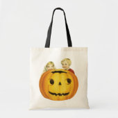 ouderwetse halloween, Jack-o'-lantaarn (pompoen) Tote Bag (Voorkant)