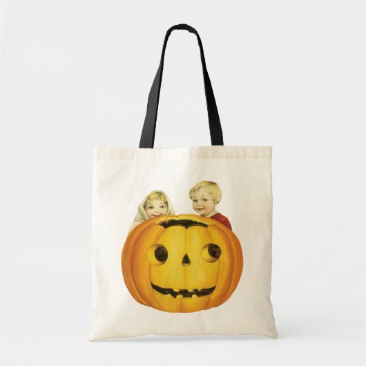 ouderwetse halloween, Jack-o'-lantaarn (pompoen) Tote Bag (Voorkant)
