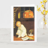 ouderwetse Halloween Kaart (Gele Bloem)