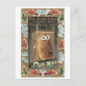 ouderwetse Halloween, Owl Briefkaart (Voorkant)